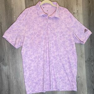 Adidas Men's Purple Polo Shirt L
